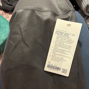 Lululemon Align HR Pant 28" Shine - Black size 10 new with tags